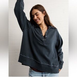 AE Big Hug Henley Sweatshirt